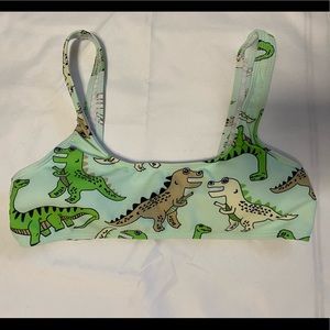Dinosaur print bikini top